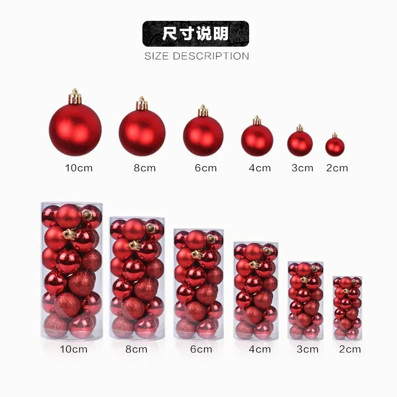 Sparkling Christmas Balls Set