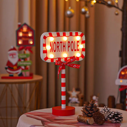 “Santa Stop Here” Lamp